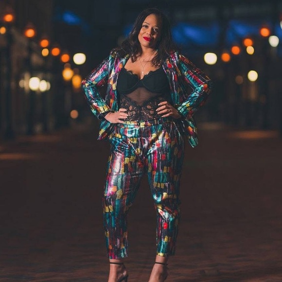 Colorful Abstract Patterned Pants - Picture 5 of 5